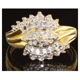 10kt Gold Diamond Cocktail Ring