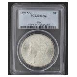 1884 MS63 Carson City Morgan Silver Dollar