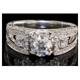 18kt Gold 1.74 ct Brilliant Round Diamond Ring