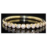 10kt Gold 1/2 ct Diamond Wedding Band