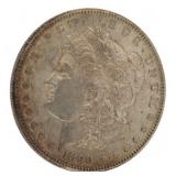 1890 San Francisco AU+ Morgan Silver Dollar
