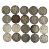 Mixed Date: Barber Silver Half Dollar