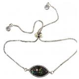 Marquise Abalone Bolo Bracelet