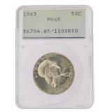 1963 PR65 GEM Franklin Silver Half Dollar