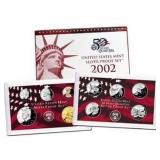 2002 United States Mint Silver Proof Set