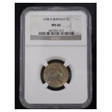 1938-D MS66 GEM Buffalo Nickel