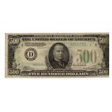 Series 1934 A $500 Federal Reserve Note *NICE