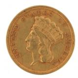 1854 Indian Princess $3.00 Gold Coin *High Grade