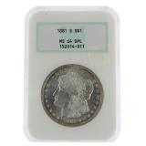 1881 San Francisco MS64 DPL Morgan Silver Dollar