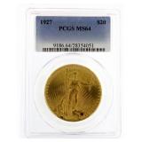 1927 MS64 St Gaudens $20.00 Gold Double Eagle