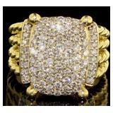 18kt Gold 1.50 ct David Yurman Pave
