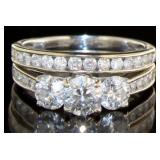 14kt Past Present Future 2.26 ct Diamond Bridal