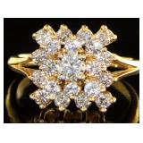 14kt Gold Brilliant 2.00 ct Diamond Estate Ring