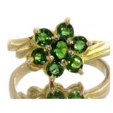 14kt Gold Chrome Diopside Estate Ring