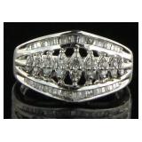 10kt Gold Marquise 1/2 ct Diamond Anniversary Ring