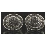 Natural 2.60 ct Oval Black Diamond Earrngs