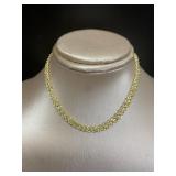 14kt Gold 18" Diamond Cut Rope Twist Necklace