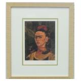 Self Portrait Print Plate Sig. By Frida Kahlo
