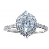 14kt White Gold 1.42 ct Round Cut Diamond Ring