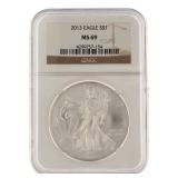 2013 MS69 American Eagle Silver Dollar