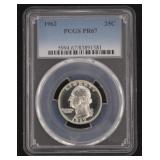 1962 - PCGS PR67 Washington Silver