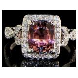 14kt Gold 2.60 ct Tourmaline & Diamond Ring
