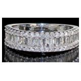 10kt Gold Brilliant 3/4 ct Baguette Diamond Ring