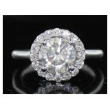 14kt Gold 2.63 ct Round Brilliant Diamond Ring