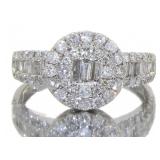 14kt Gold Brilliant 1.20 ct Baguette Diamond Ring