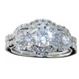 14kt Gold 2.06 ct Round Diamond Bridal Set