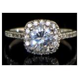 Beautiful 1.85 ct White Topaz Designer Ring