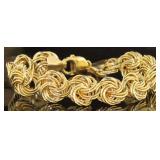14kt Gold Quality 13 mm Designer Bracelet