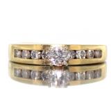 14kt Gold Brilliant 1/4 ct Diamond Solitaire Ring