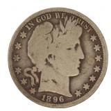 1896-O Barber Silver Half Dollar *Key Date
