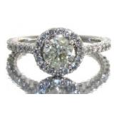 14kt Gold 1.61 ct Round Brilliant Diamond Ring