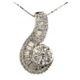 14kt Gold Brilliant 1.00 ct Diamond Necklace