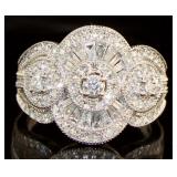 10kt Gold Briliant 1.00 ct Diamond Cocktail Ring