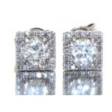 14kt Gold Brilliant 3/4 ct Diamond Stud Earrings