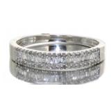 10kt Gold Elegant 1/4 ct Baguette Diamond Band