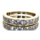 14kt Gold Channel Set 1.00 ct Diamond Ring
