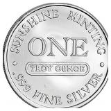 One Ounce: .999 Silver Eagle
