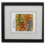 Dancing Fig Print Plate Signed Keith Haring