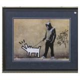 Walking Keith Haring Dog Giclee By Banksy