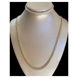 10kt Gold 22" Miami Cuban Link Chain