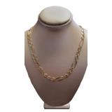 14kt Gold Quality 24" - 6.5 mm Figaro Necklace