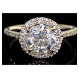 14kt Gold 2.41ct Round Brilliant Diamond Ring