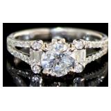 14kt Gold 1.40 ct Round Brilliant Diamond Ring