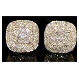 10kt Gold Brilliant 1.00 ct Diamond Earrings