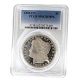 1883 Carson City DMPL MS62 Morgan Silver Dollar