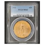 1923 St. Gaudens MS63 $20.00 Gold Double Eagle